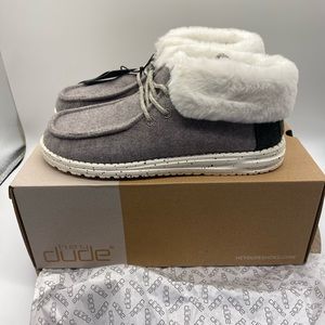 NWT Hey Dude Britt Charcoal Women size 7